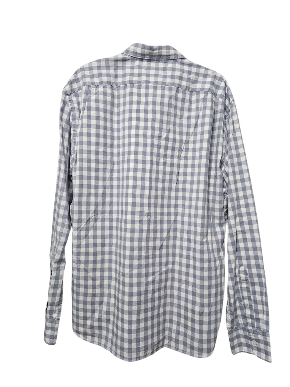 J. Crew Men’s Light Blue & White Gingham Cotton Button-Down Shirt NEW